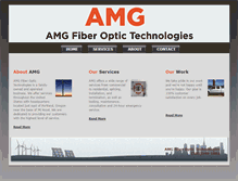 Tablet Screenshot of amgfiberoptictechnologies.com